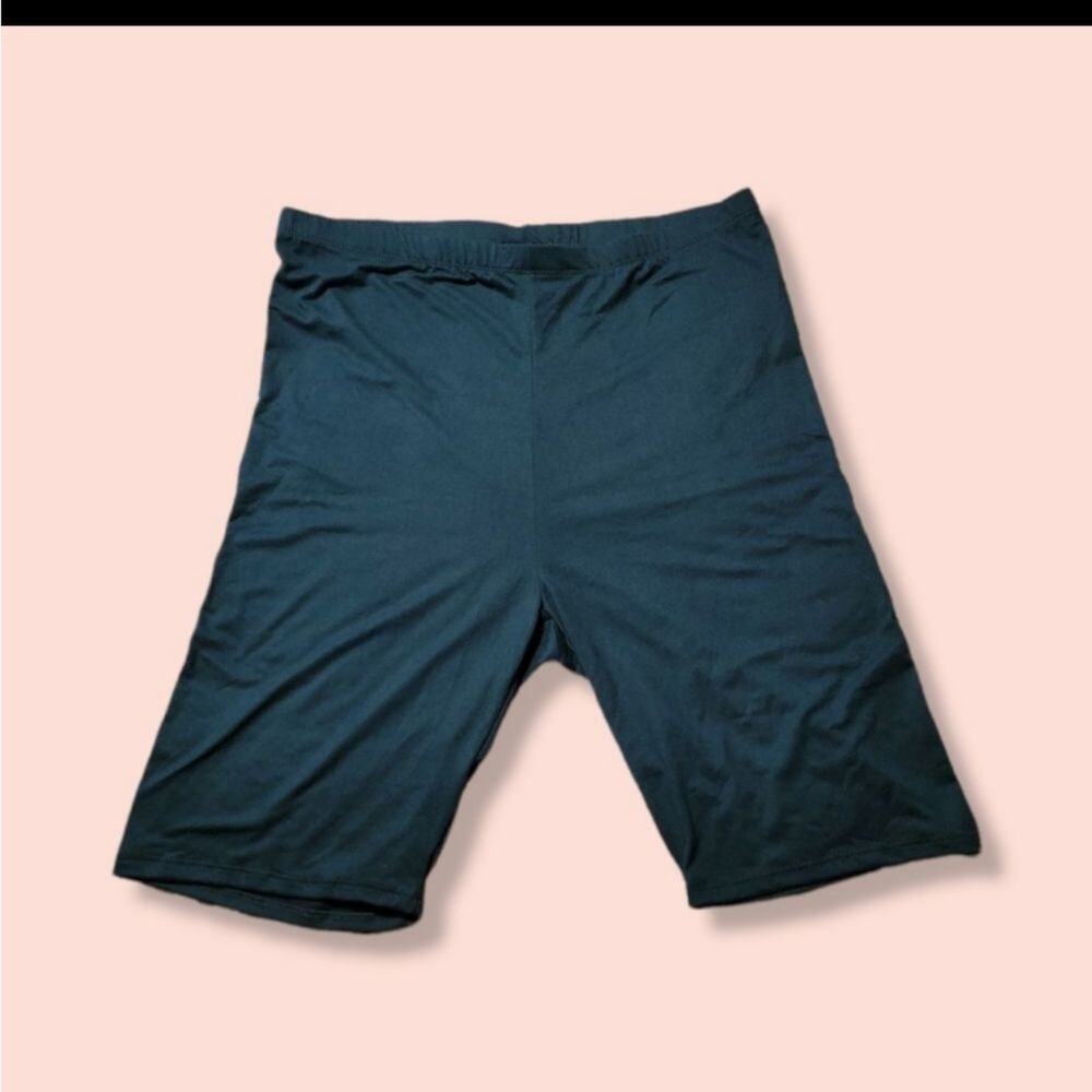 Fashion nova yoga / biker shorts dark teal